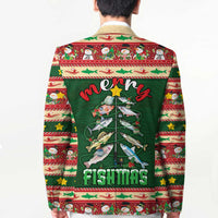 Fishing Christmas Blazer Merry Fishmas - Wonder Print Shop