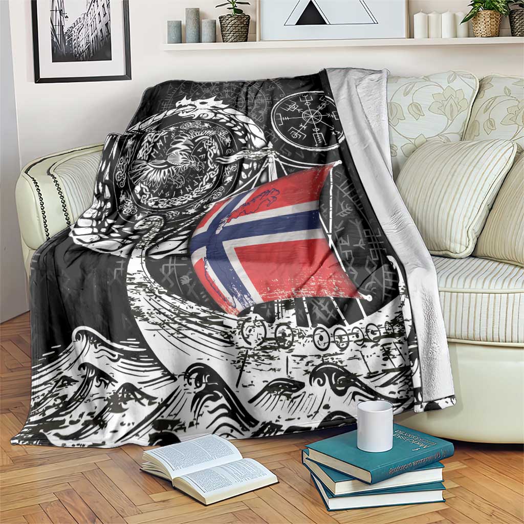 Viking Norway Blanket Norwegian Viking Ship