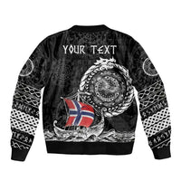 Personalized Viking Norway Bomber Jacket Norwegian Viking Ship