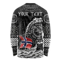 Personalized Viking Norway Long Sleeve Shirt Norwegian Viking Ship