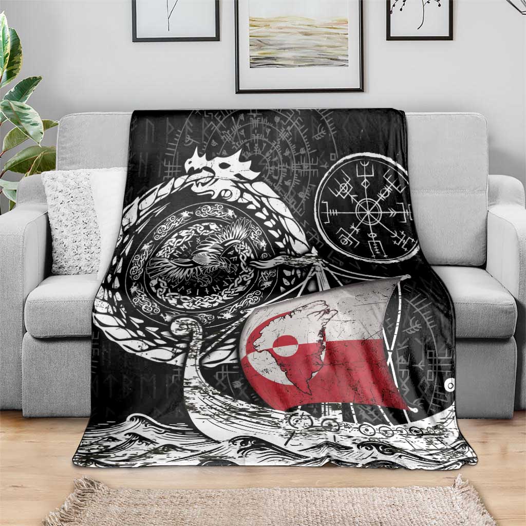 Viking Greenland Blanket Greenlander Viking Ship
