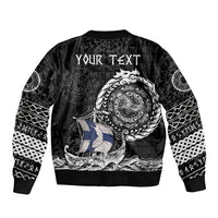 Personalized Viking Finland Bomber Jacket Finnish Viking Ship