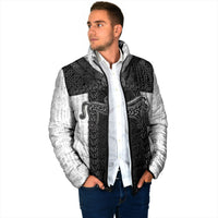 Ancient Scotland Padded Jacket Pictish Beast Celtic Knotwork