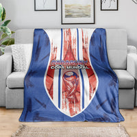 Paraguay Football Blanket Trophy Grunge Stripes