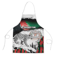 Afghanistan Apron Snow Leopard With Flag Ripped Style