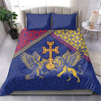 Armenia Bedding Set Golden Eagle And Lion Khachkar