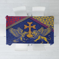 Armenia Tablecloth Golden Eagle And Lion Khachkar