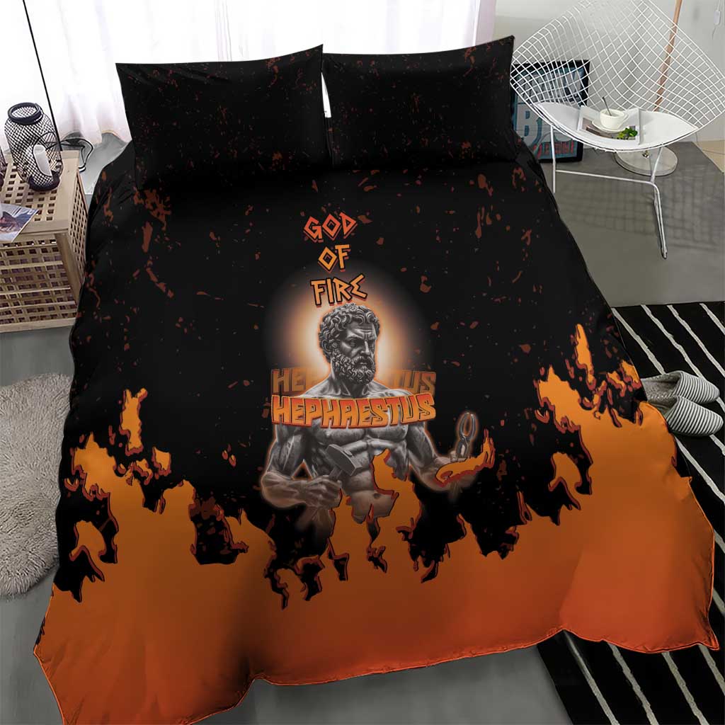 Ancient Greek Hephaestus Bedding Set God Of Fire - Wonder Print Shop