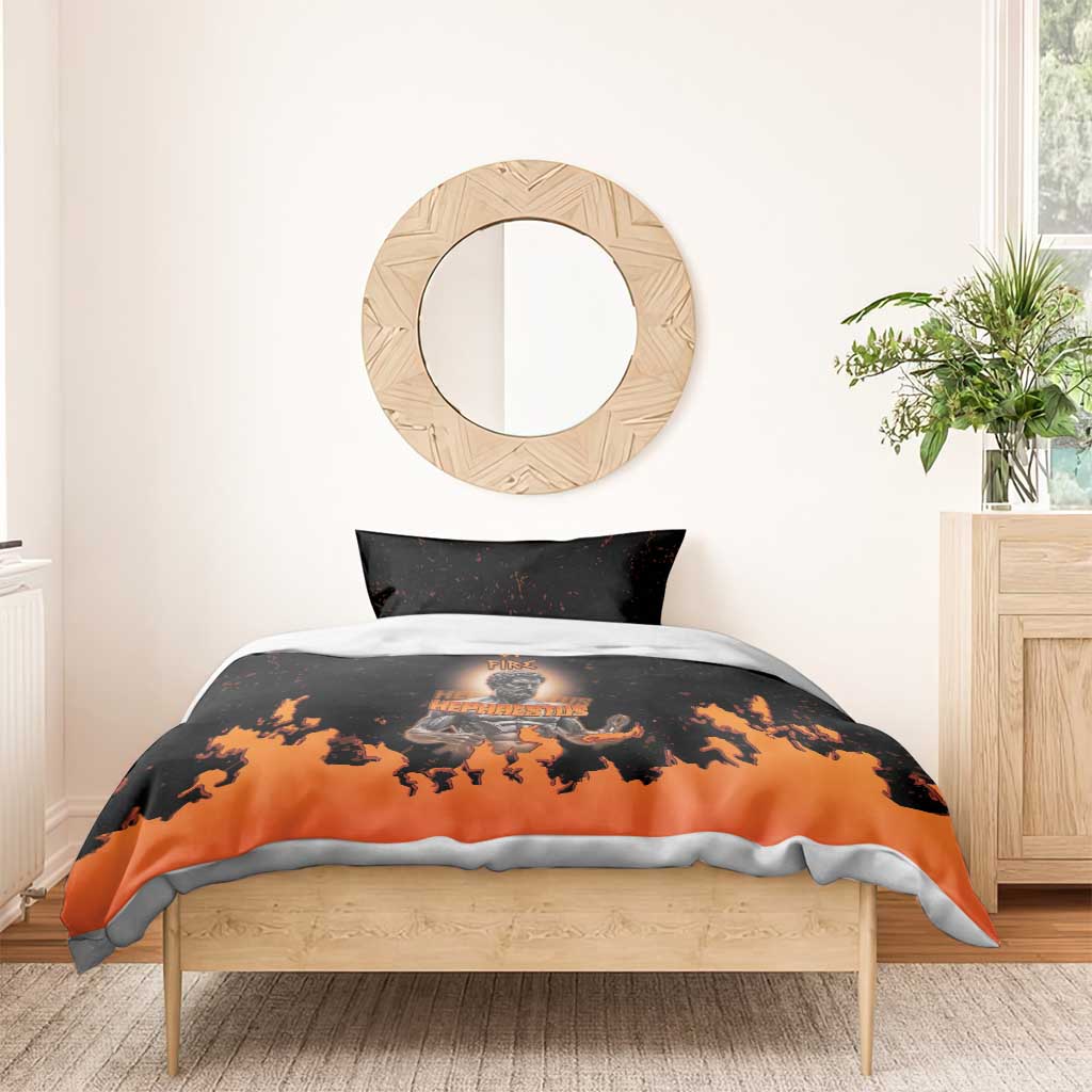 Ancient Greek Hephaestus Bedding Set God Of Fire - Wonder Print Shop
