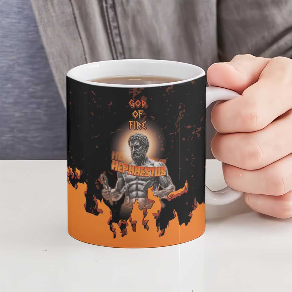 Ancient Greek Hephaestus Ceramic Mug God Of Fire - Wonder Print Shop