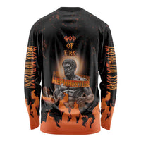Ancient Greek Hephaestus Long Sleeve Shirt God Of Fire - Wonder Print Shop