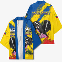 Personalized Ecuador Kimono Andean Condor With Phalaenopsis Orchid - Wonder Print Shop