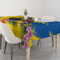 Ecuador Tablecloth Andean Condor With Phalaenopsis Orchid - Wonder Print Shop