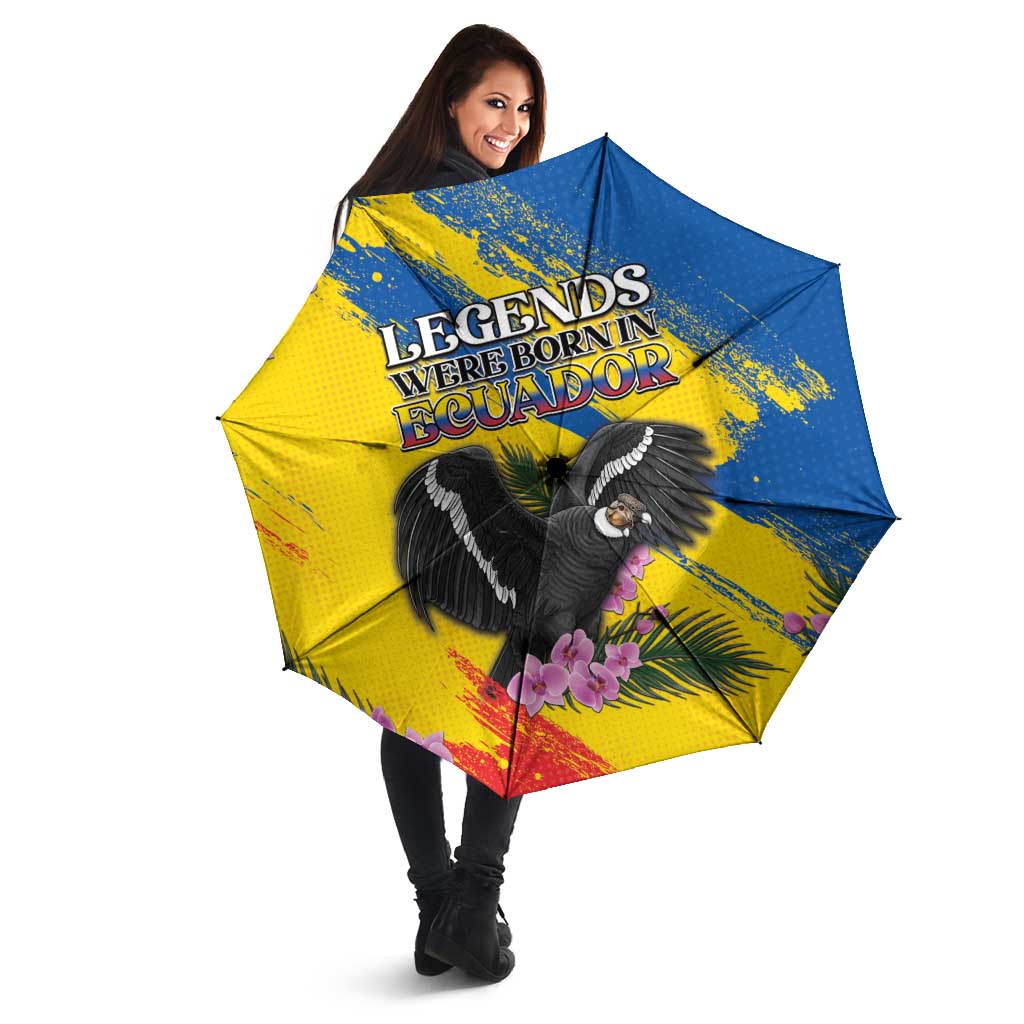 Ecuador Umbrella Andean Condor With Phalaenopsis Orchid - Wonder Print Shop