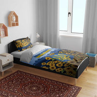 Ukraine Bedding Set Coat Of Arms On Sunflower Field - Wonder Print Shop