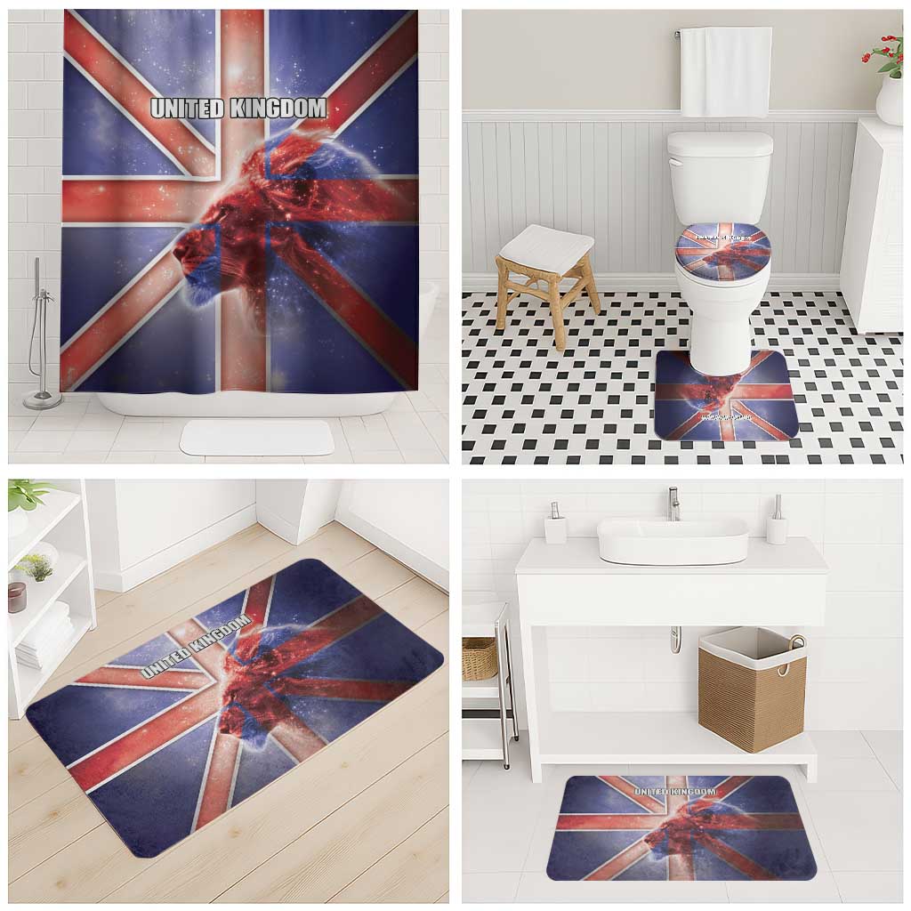 United Kingdom Bathroom Set British Lion Flag Style - Wonder Print Shop