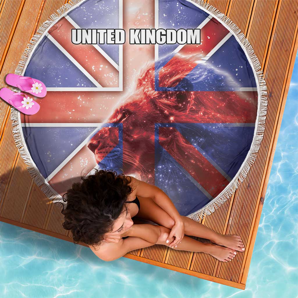 United Kingdom Beach Blanket British Lion Flag Style - Wonder Print Shop