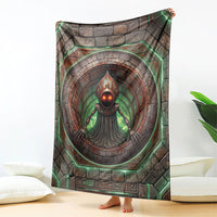 3D Illusion Flatwoods Monster Halloween Blanket Braxton Cryptid Rusty Stone Portal
