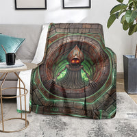 3D Illusion Flatwoods Monster Halloween Blanket Braxton Cryptid Rusty Stone Portal