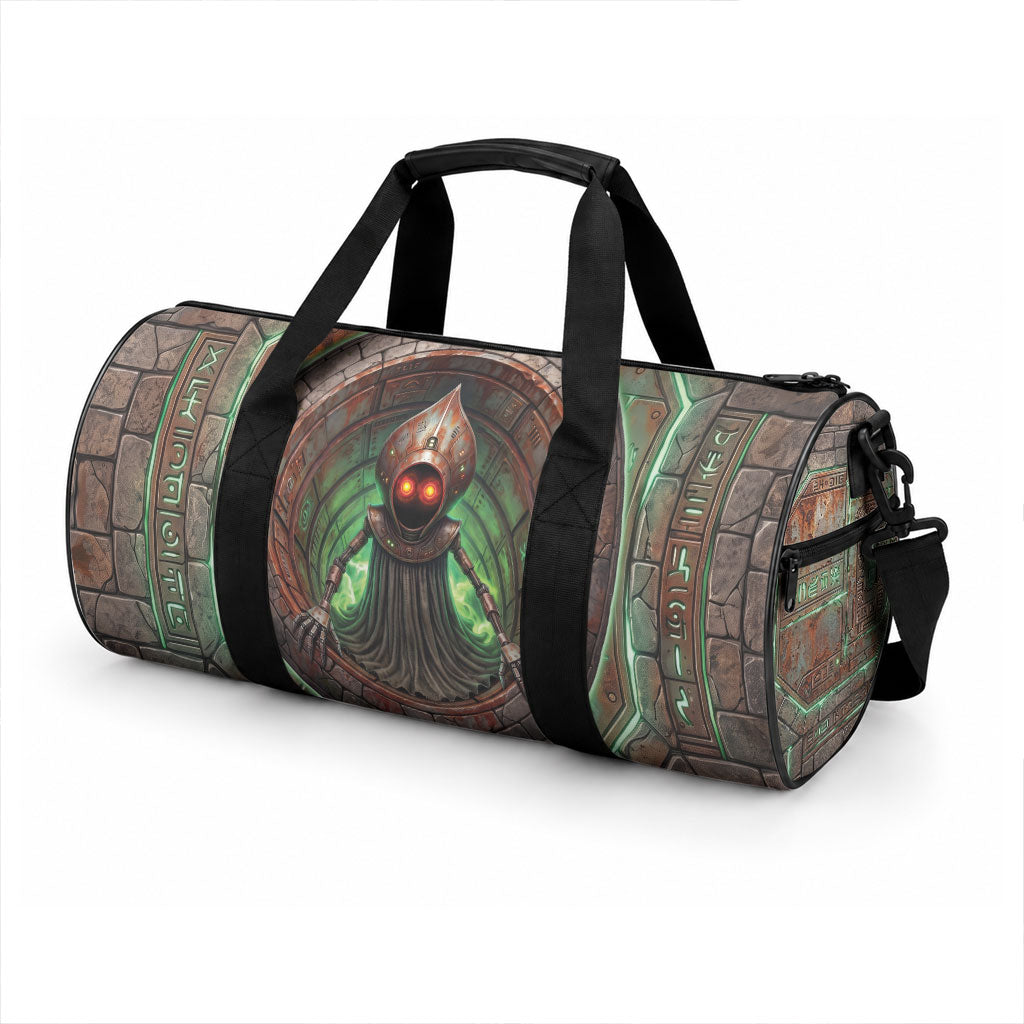 3D Illusion Flatwoods Monster Halloween Duffle Bag Braxton Cryptid Rusty Stone Portal