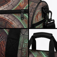 3D Illusion Flatwoods Monster Halloween Duffle Bag Braxton Cryptid Rusty Stone Portal