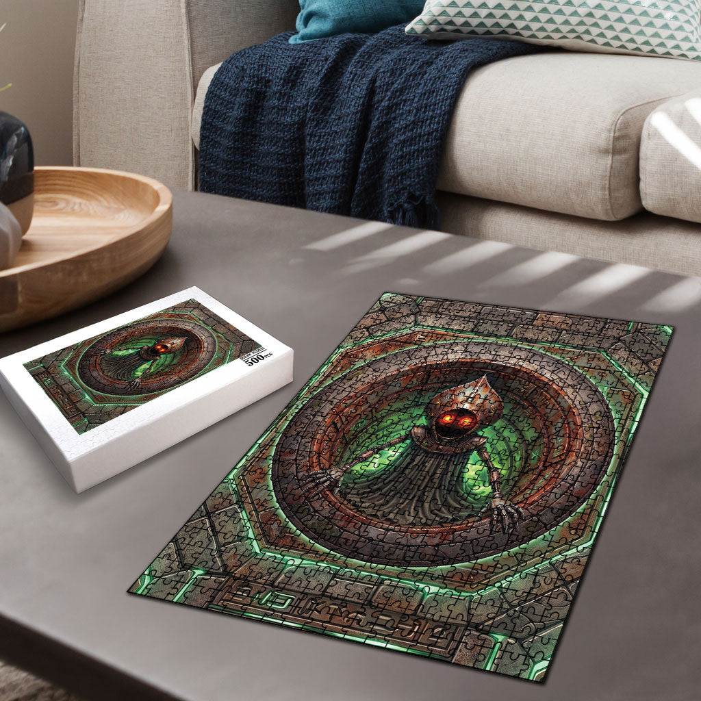 3D Illusion Flatwoods Monster Halloween Puzzle Braxton Cryptid Rusty Stone Portal