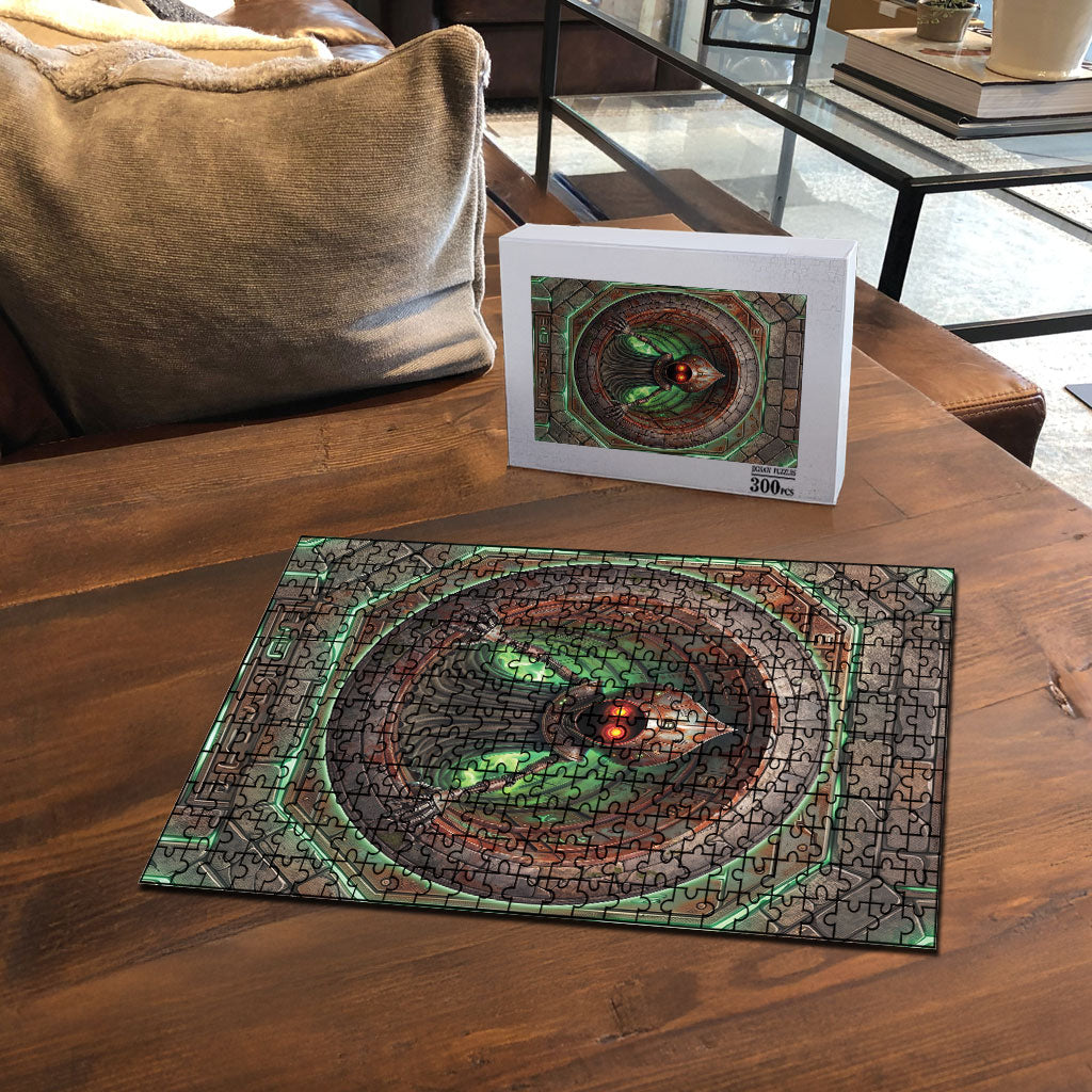 3D Illusion Flatwoods Monster Halloween Puzzle Braxton Cryptid Rusty Stone Portal