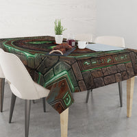 3D Illusion Flatwoods Monster Halloween Tablecloth Braxton Cryptid Rusty Stone Portal