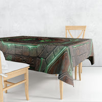 3D Illusion Flatwoods Monster Halloween Tablecloth Braxton Cryptid Rusty Stone Portal