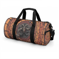 3D Illusion Goatman Halloween Duffle Bag Maryland Cryptid Axe Brick Well