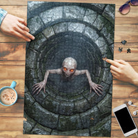 3D Illusion Dover Demon Halloween Puzzle Massachusetts Cryptid Pale Stone Well