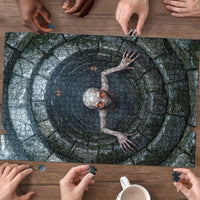 3D Illusion Dover Demon Halloween Puzzle Massachusetts Cryptid Pale Stone Well