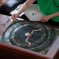 3D Illusion Dover Demon Halloween Puzzle Massachusetts Cryptid Pale Stone Well