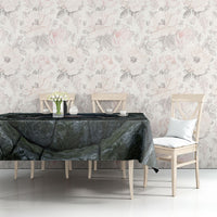 3D Illusion Dover Demon Halloween Tablecloth Massachusetts Cryptid Pale Stone Well