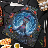 3D Illusion Nessie Halloween Apron Scottish Loch Beast Witch Vortex