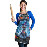 3D Illusion Nessie Halloween Apron Scottish Loch Beast Witch Vortex