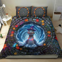 3D Illusion Nessie Halloween Bedding Set Scottish Loch Beast Witch Vortex