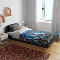 3D Illusion Nessie Halloween Bedding Set Scottish Loch Beast Witch Vortex