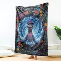 3D Illusion Nessie Halloween Blanket Scottish Loch Beast Witch Vortex