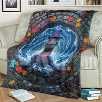 3D Illusion Nessie Halloween Blanket Scottish Loch Beast Witch Vortex