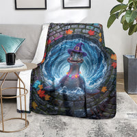 3D Illusion Nessie Halloween Blanket Scottish Loch Beast Witch Vortex