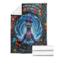 3D Illusion Nessie Halloween Blanket Scottish Loch Beast Witch Vortex