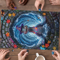 3D Illusion Nessie Halloween Puzzle Scottish Loch Beast Witch Vortex