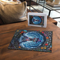 3D Illusion Nessie Halloween Puzzle Scottish Loch Beast Witch Vortex