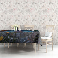 3D Illusion Nessie Halloween Tablecloth Scottish Loch Beast Witch Vortex