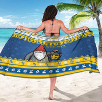 Sweden Christmas Sarong Tomte God Jul - Wonder Print Shop
