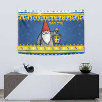 Sweden Christmas Tapestry Tomte God Jul - Wonder Print Shop