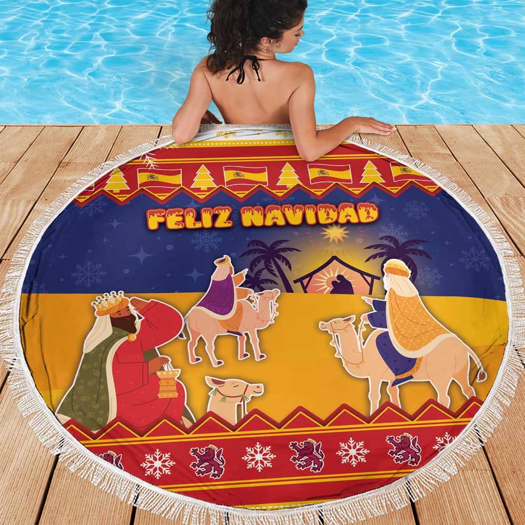 Spain Christmas Beach Blanket Los Reyes Magos - Wonder Print Shop