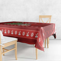 Switzerland Christmas Tablecloth Saint Bernard Merry Swissmas - Wonder Print Shop
