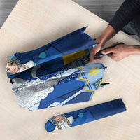 Ukraine Christmas Umbrella Ded Moroz And Snegurochka - Wonder Print Shop